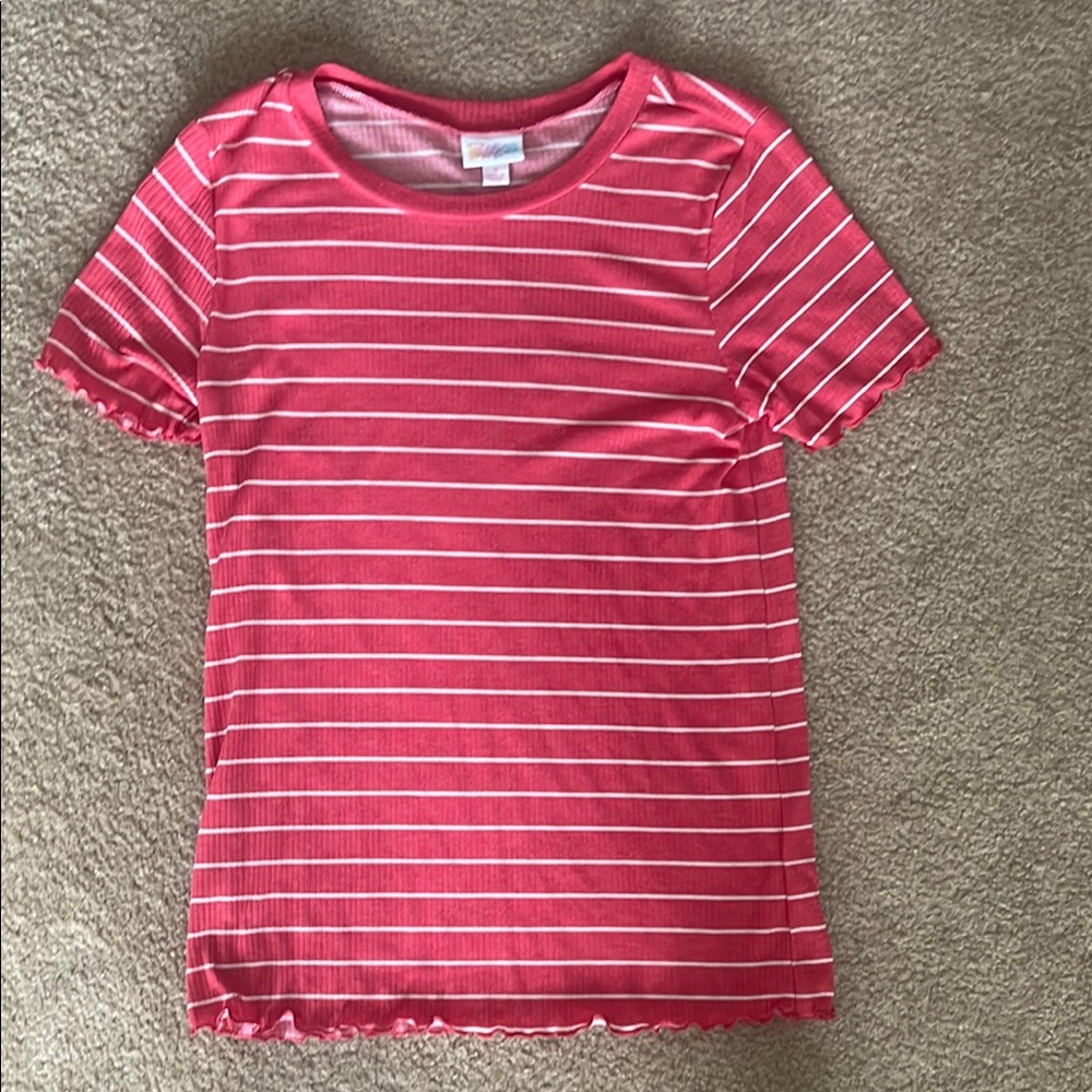 Striped Coral Pink Women’s Shirt